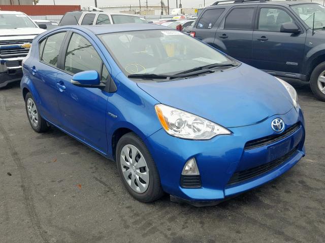 JTDKDTB36C1525469 - 2012 TOYOTA PRIUS C BLUE photo 1