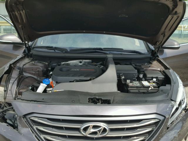 5NPE34AB8FH087033 - 2015 HYUNDAI SONATA SPO BROWN photo 7