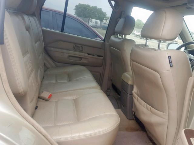 JN8DR09Y41W604508 - 2001 NISSAN PATHFINDER GOLD photo 6