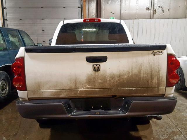 1D7HA16K77J545492 - 2007 DODGE RAM 1500 S WHITE photo 6