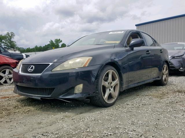 JTHBK262672041091 - 2007 LEXUS IS 250 BLACK photo 2