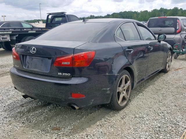 JTHBK262672041091 - 2007 LEXUS IS 250 BLACK photo 4