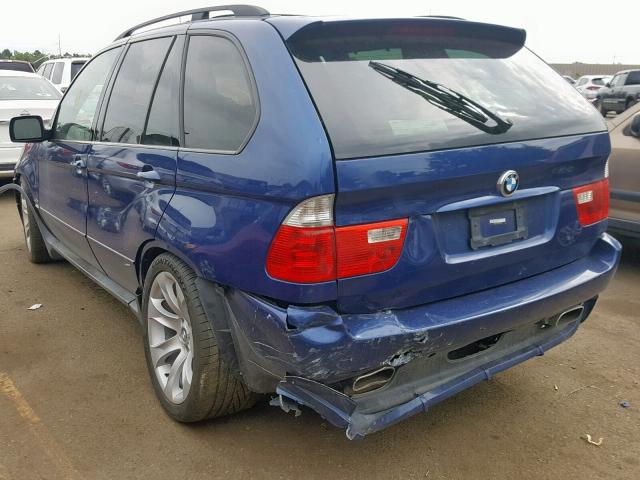 5UXFA93596LE84245 - 2006 BMW X5 4.8IS BLUE photo 3