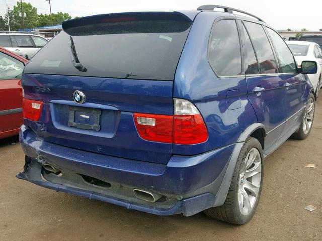 5UXFA93596LE84245 - 2006 BMW X5 4.8IS BLUE photo 4