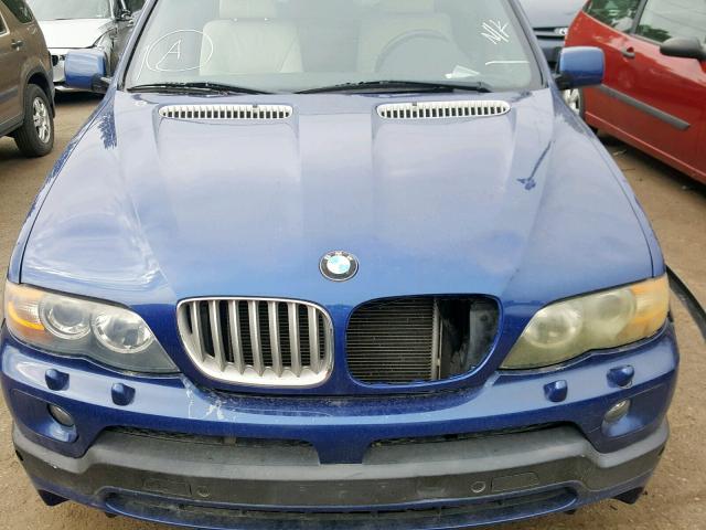 5UXFA93596LE84245 - 2006 BMW X5 4.8IS BLUE photo 7