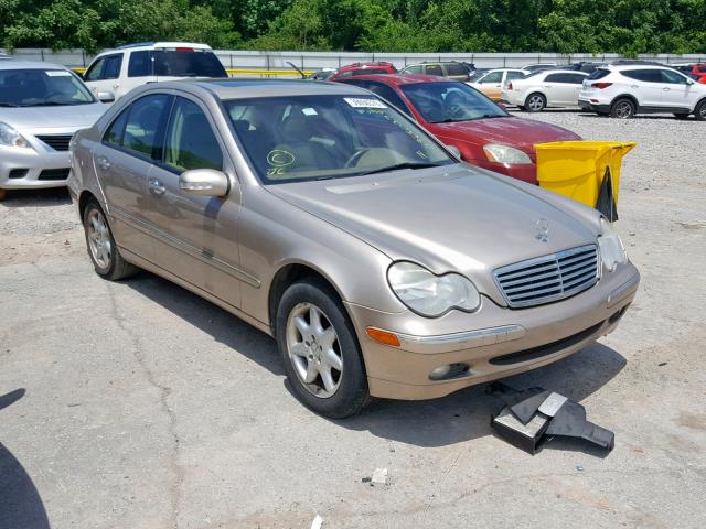 WDBRF61J22F163845 - 2002 MERCEDES-BENZ C 240 BEIGE photo 1