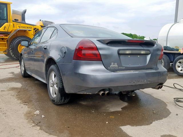 2G2WS522851318061 - 2005 PONTIAC GRAND PRIX GRAY photo 3