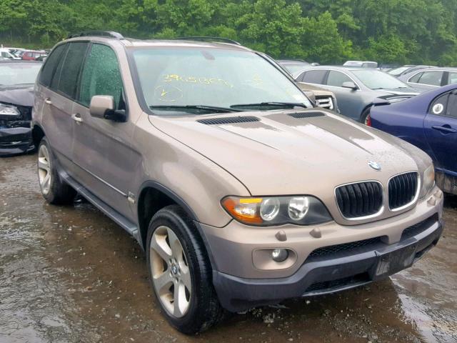 5UXFA13585LU47426 - 2005 BMW X5 3.0I TAN photo 1