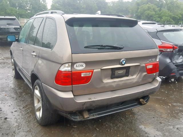 5UXFA13585LU47426 - 2005 BMW X5 3.0I TAN photo 3