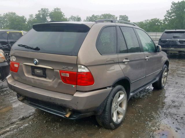 5UXFA13585LU47426 - 2005 BMW X5 3.0I TAN photo 4