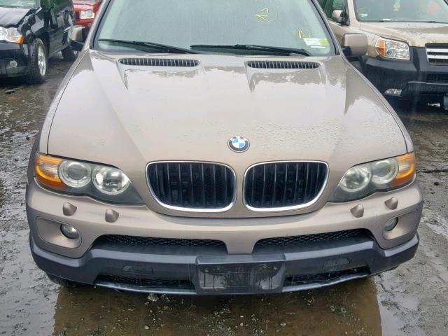 5UXFA13585LU47426 - 2005 BMW X5 3.0I TAN photo 7