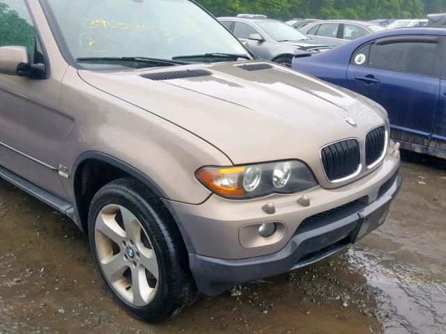 5UXFA13585LU47426 - 2005 BMW X5 3.0I TAN photo 9