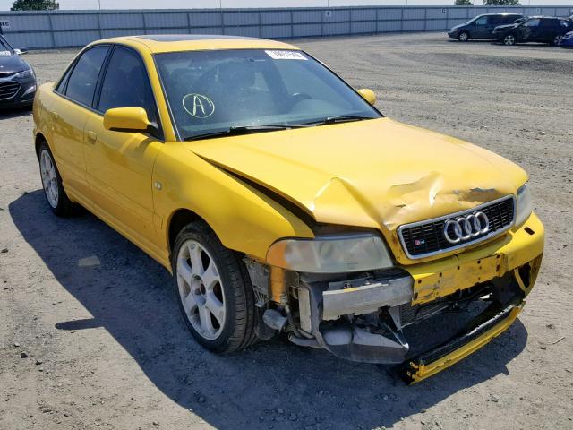 WAURD68D71A141825 - 2001 AUDI S4 2.7 QUA YELLOW photo 1