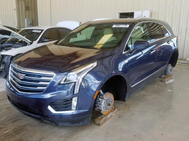 1GYKNARS4KZ115326 - 2019 CADILLAC XT5 BLUE photo 2