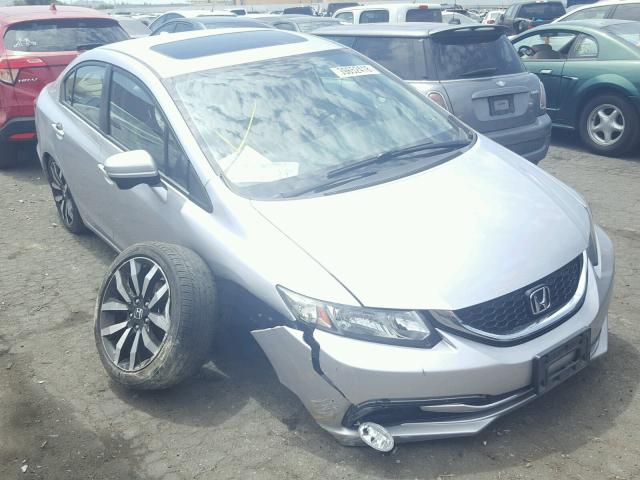 19XFB2F90FE203380 - 2015 HONDA CIVIC EXL SILVER photo 1