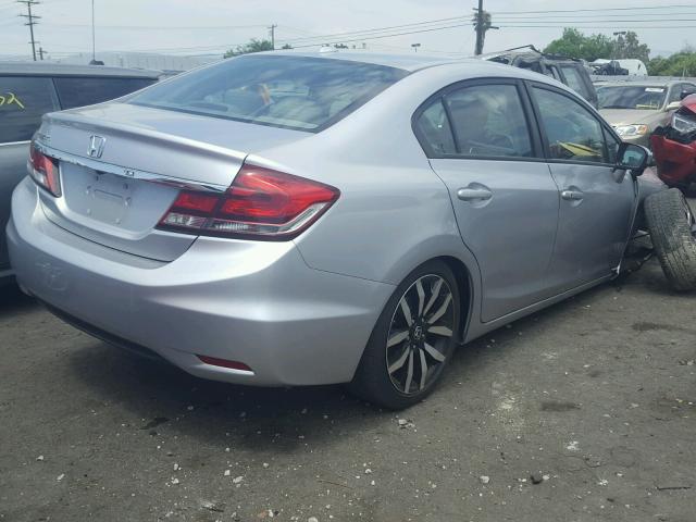 19XFB2F90FE203380 - 2015 HONDA CIVIC EXL SILVER photo 4