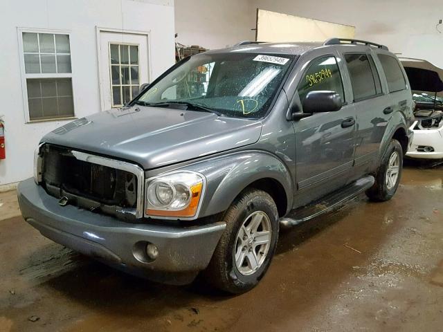 1D4HB48N56F193999 - 2006 DODGE DURANGO SL GRAY photo 2