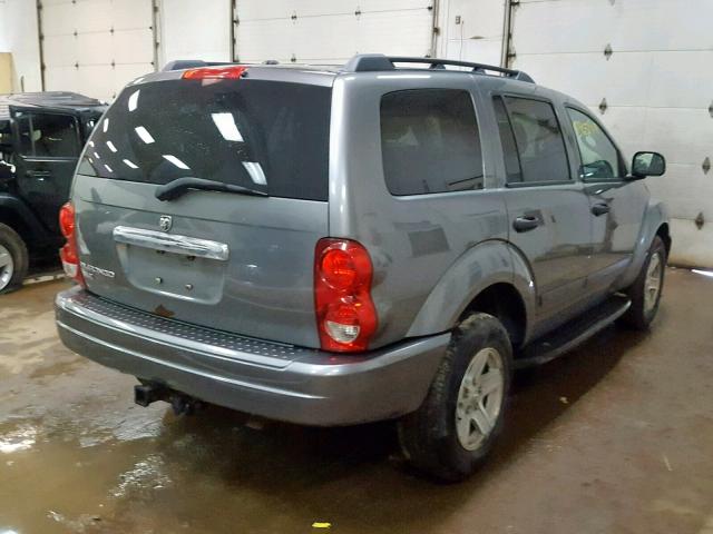 1D4HB48N56F193999 - 2006 DODGE DURANGO SL GRAY photo 4