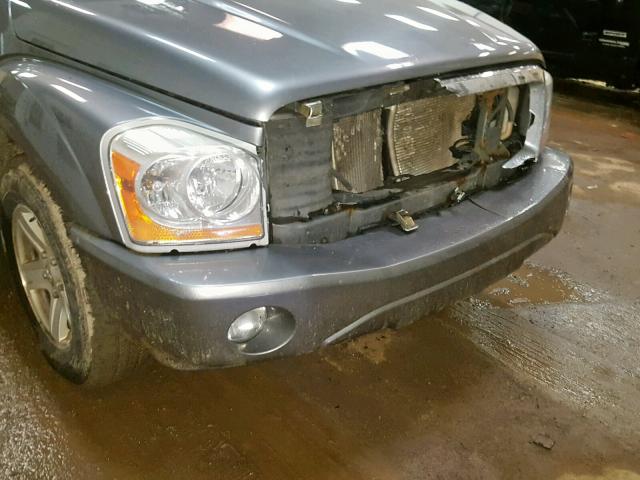 1D4HB48N56F193999 - 2006 DODGE DURANGO SL GRAY photo 9