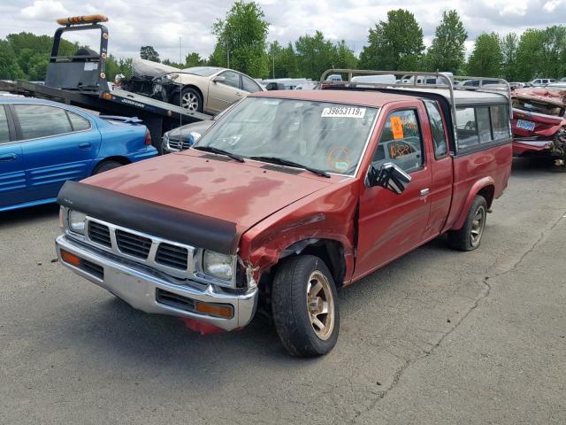 1N6SD16S2RC307920 - 1994 NISSAN TRUCK KING RED photo 2