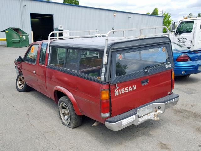 1N6SD16S2RC307920 - 1994 NISSAN TRUCK KING RED photo 3