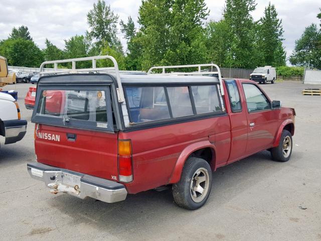 1N6SD16S2RC307920 - 1994 NISSAN TRUCK KING RED photo 4