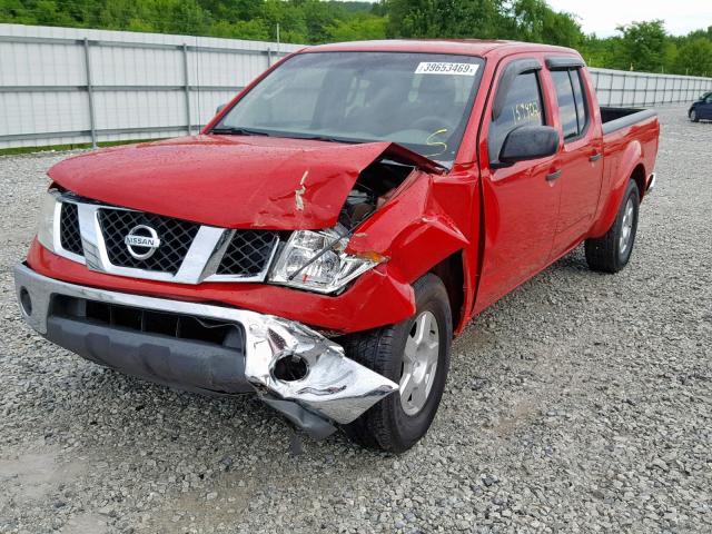 1N6AD09U57C453048 - 2007 NISSAN FRONTIER C RED photo 2