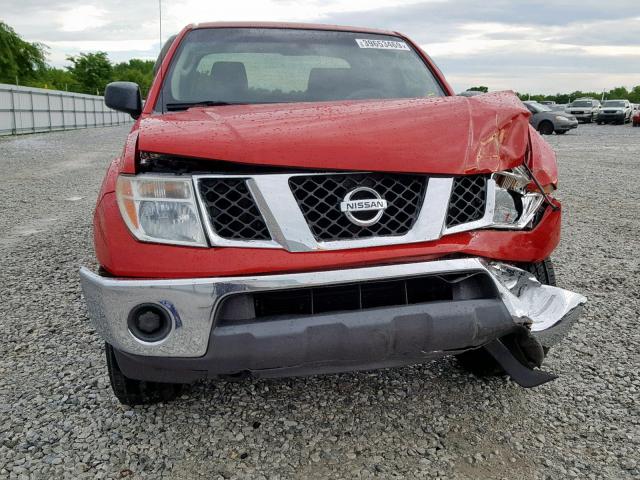 1N6AD09U57C453048 - 2007 NISSAN FRONTIER C RED photo 9