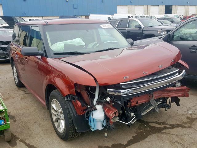 2FMGK5B81EBD31793 - 2014 FORD FLEX SE RED photo 1