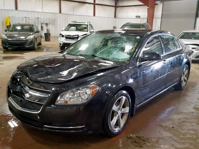 1G1ZC5E02CF222263 - 2012 CHEVROLET MALIBU 1LT BLACK photo 2