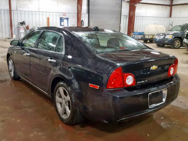 1G1ZC5E02CF222263 - 2012 CHEVROLET MALIBU 1LT BLACK photo 3