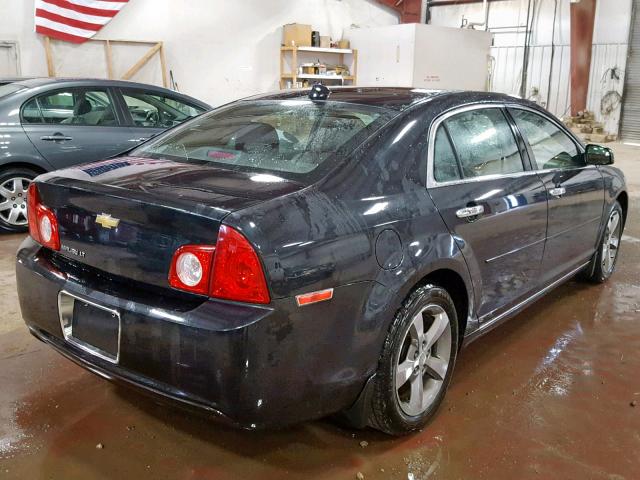 1G1ZC5E02CF222263 - 2012 CHEVROLET MALIBU 1LT BLACK photo 4