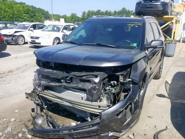 1FM5K7F87JGA89575 - 2018 FORD EXPLORER L GRAY photo 2