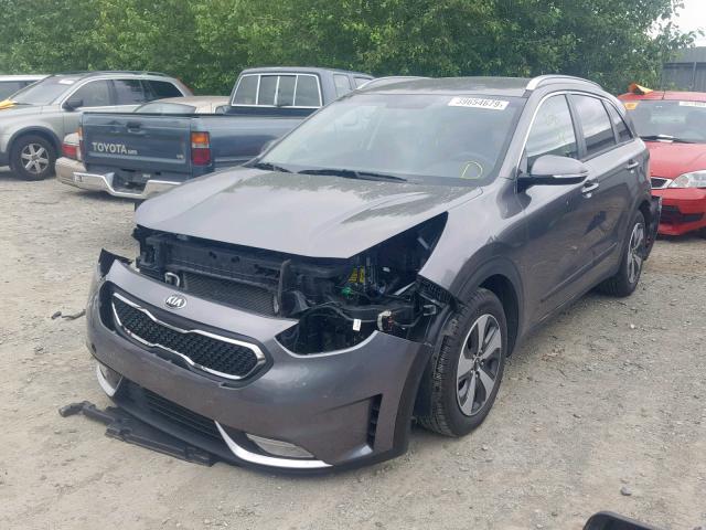 KNDCC3LC6H5047544 - 2017 KIA NIRO EX GRAY photo 2