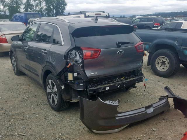 KNDCC3LC6H5047544 - 2017 KIA NIRO EX GRAY photo 3