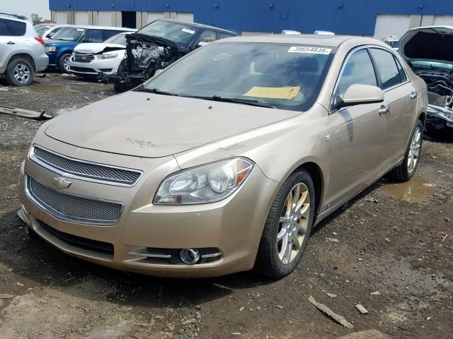 1G1ZK57708F275600 - 2008 CHEVROLET MALIBU LTZ ოქროსფერი ფოტო 2