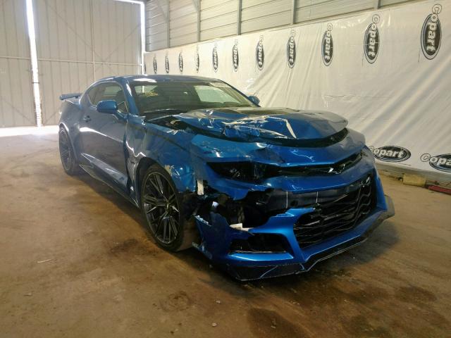 1G1FK1R69H0207265 - 2017 CHEVROLET CAMARO ZL1 BLUE photo 1