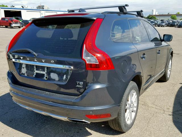 YV4612RJ2F2679424 - 2015 VOLVO XC60 T5 GRAY photo 4