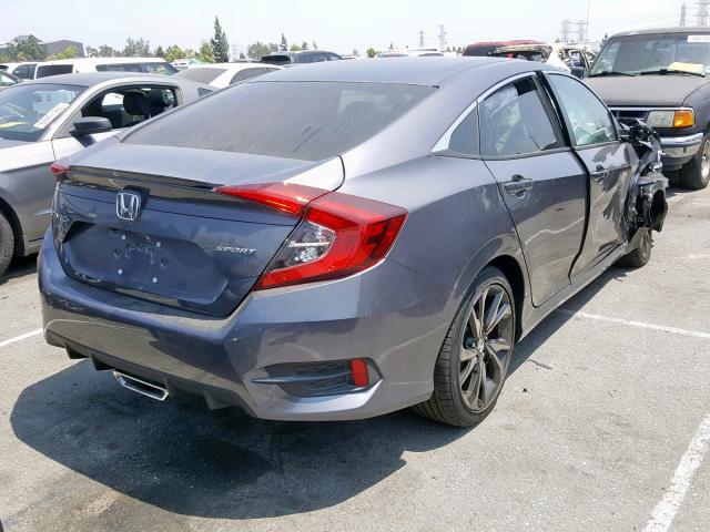 2HGFC2F87KH548717 - 2019 HONDA CIVIC SPOR CHARCOAL photo 4