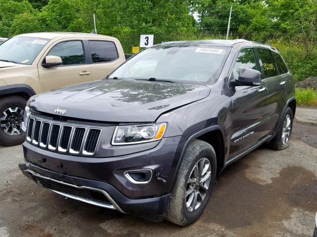 1C4RJFBG5EC448127 - 2014 JEEP GRAND CHER GRAY photo 2