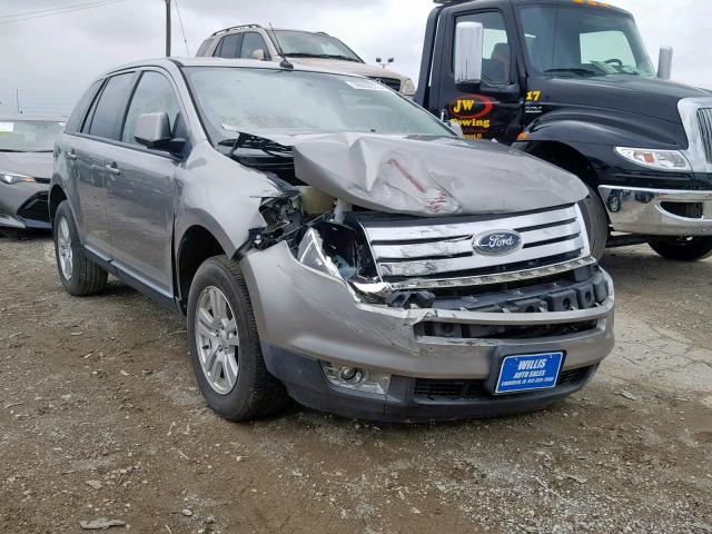 2FMDK38C38BA24424 - 2008 FORD EDGE SEL GRAY photo 1