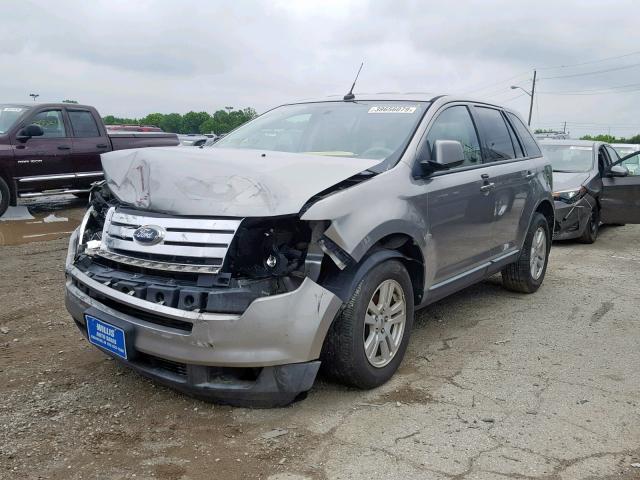 2FMDK38C38BA24424 - 2008 FORD EDGE SEL GRAY photo 2