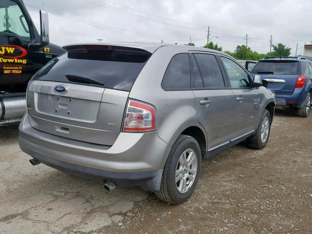 2FMDK38C38BA24424 - 2008 FORD EDGE SEL GRAY photo 4