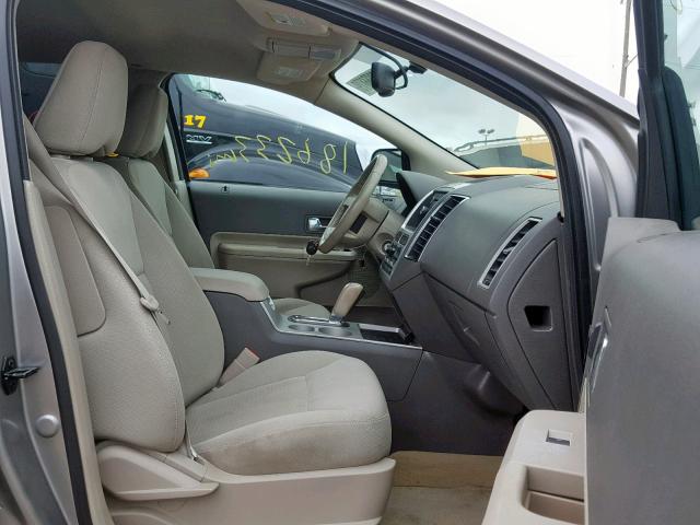 2FMDK38C38BA24424 - 2008 FORD EDGE SEL GRAY photo 5