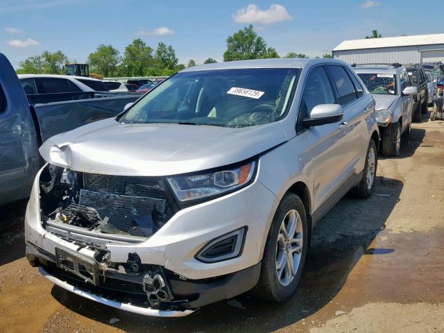 2FMPK4K8XHBB89586 - 2017 FORD EDGE TITAN SILVER photo 2