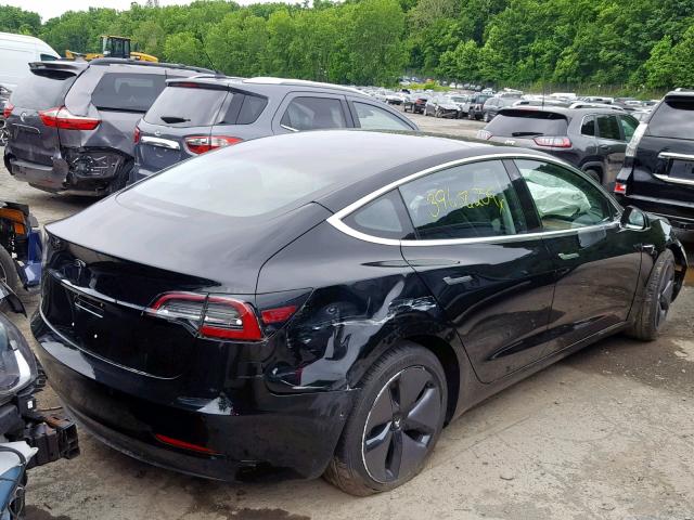 5YJ3E1EB0JF067974 - 2018 TESLA MODEL 3 BLACK photo 4