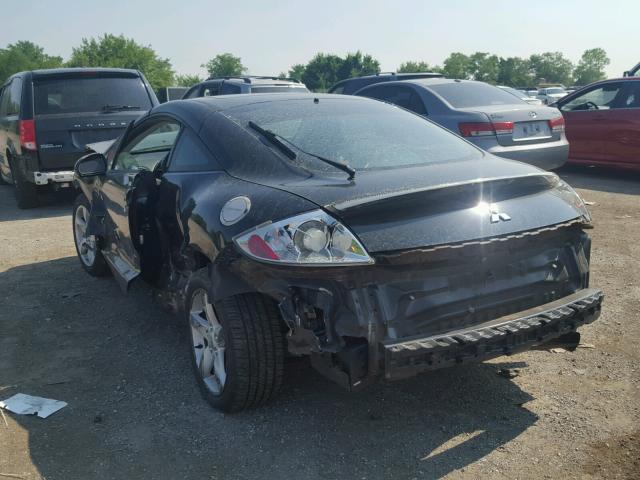 4A3AK24F76E042862 - 2006 MITSUBISHI ECLIPSE GS BLACK photo 3