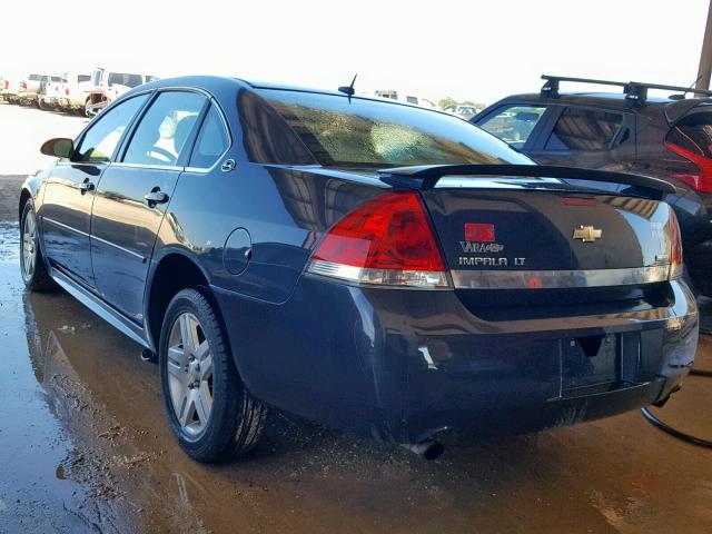 2G1WC57M291167462 - 2009 CHEVROLET IMPALA 2LT BLUE photo 3