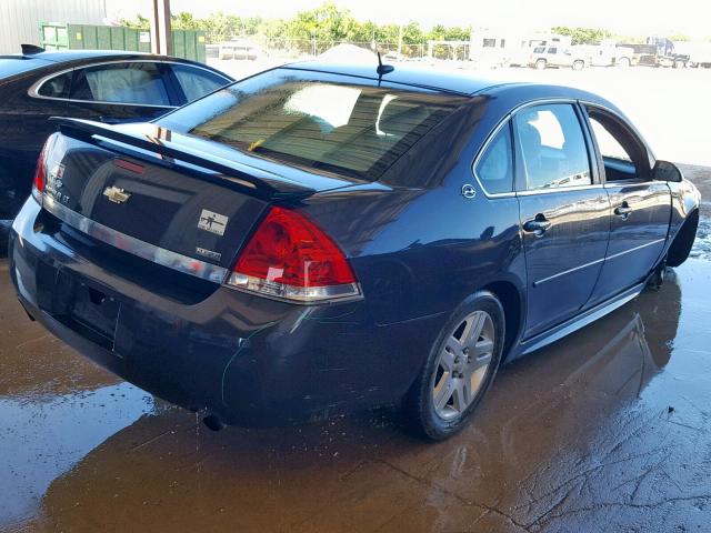 2G1WC57M291167462 - 2009 CHEVROLET IMPALA 2LT BLUE photo 4