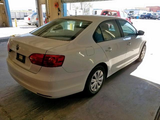 3VW2K7AJ5EM322573 - 2014 VOLKSWAGEN JETTA BASE 白色 照片 4